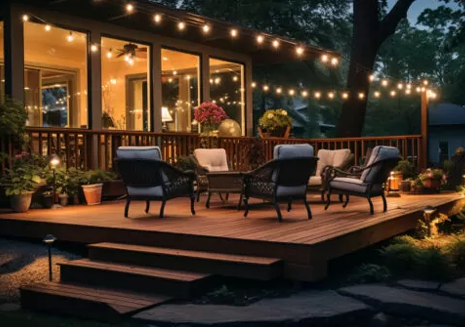 Porch Remodeling Incorporating Lighting for Ambiance and Safety