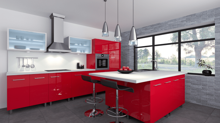 Long-Lasting Remodel Red Kitchen Design In Philadelphia