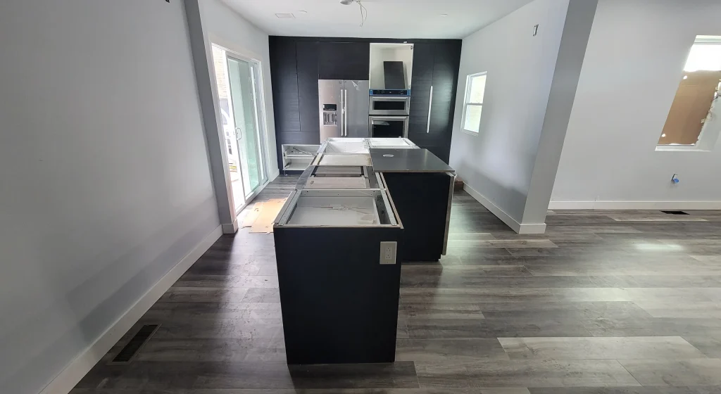 Kitchen Island with Integrated Sink