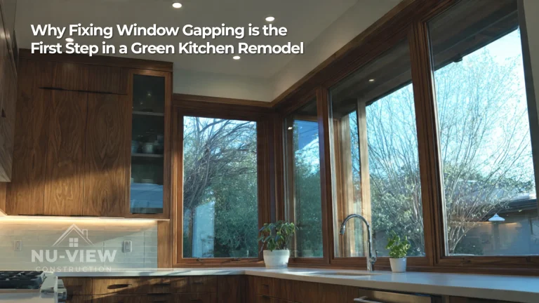 Why Fixing Window Gapping is the First Step in a Green Kitchen Remodel