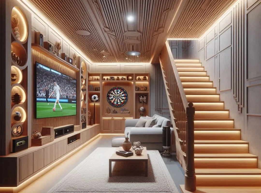 Transform your space with a basement remodeling project designed for entertainment. Get expert basement renovation ideas to create the perfect home theater or game room.