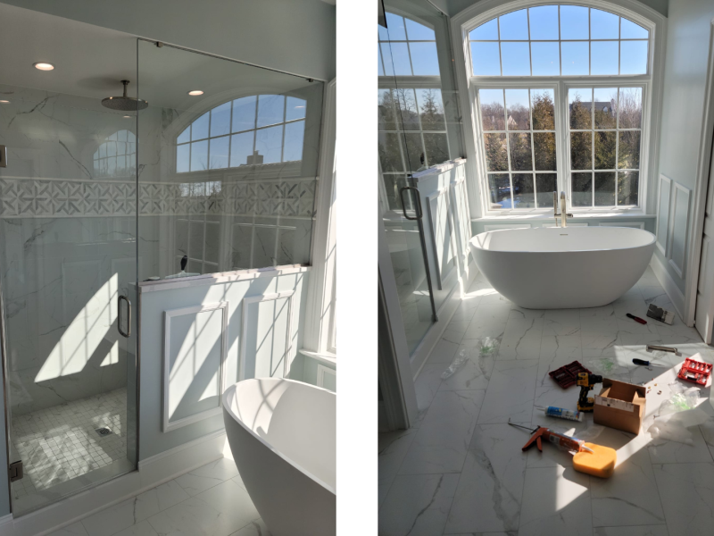 Classic Freestanding Tub Installation in Old City – 210 Market St, Philadelphia, PA 19106