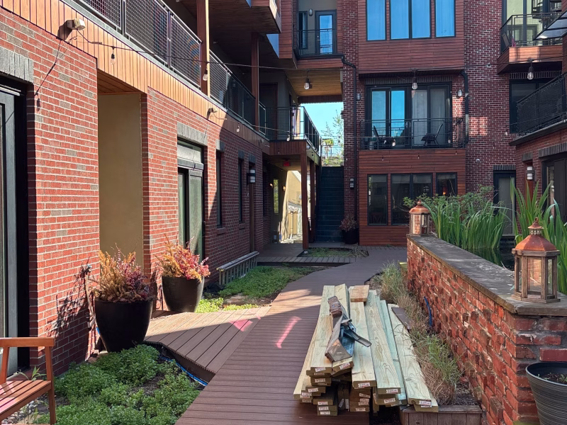 Decking Path for Sloped Backyards