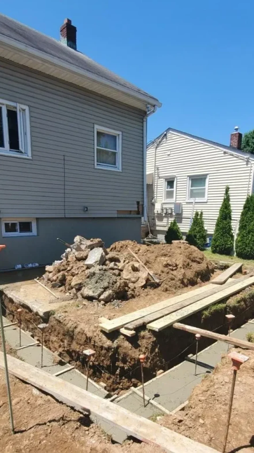 Home Addition Foundation Excavation