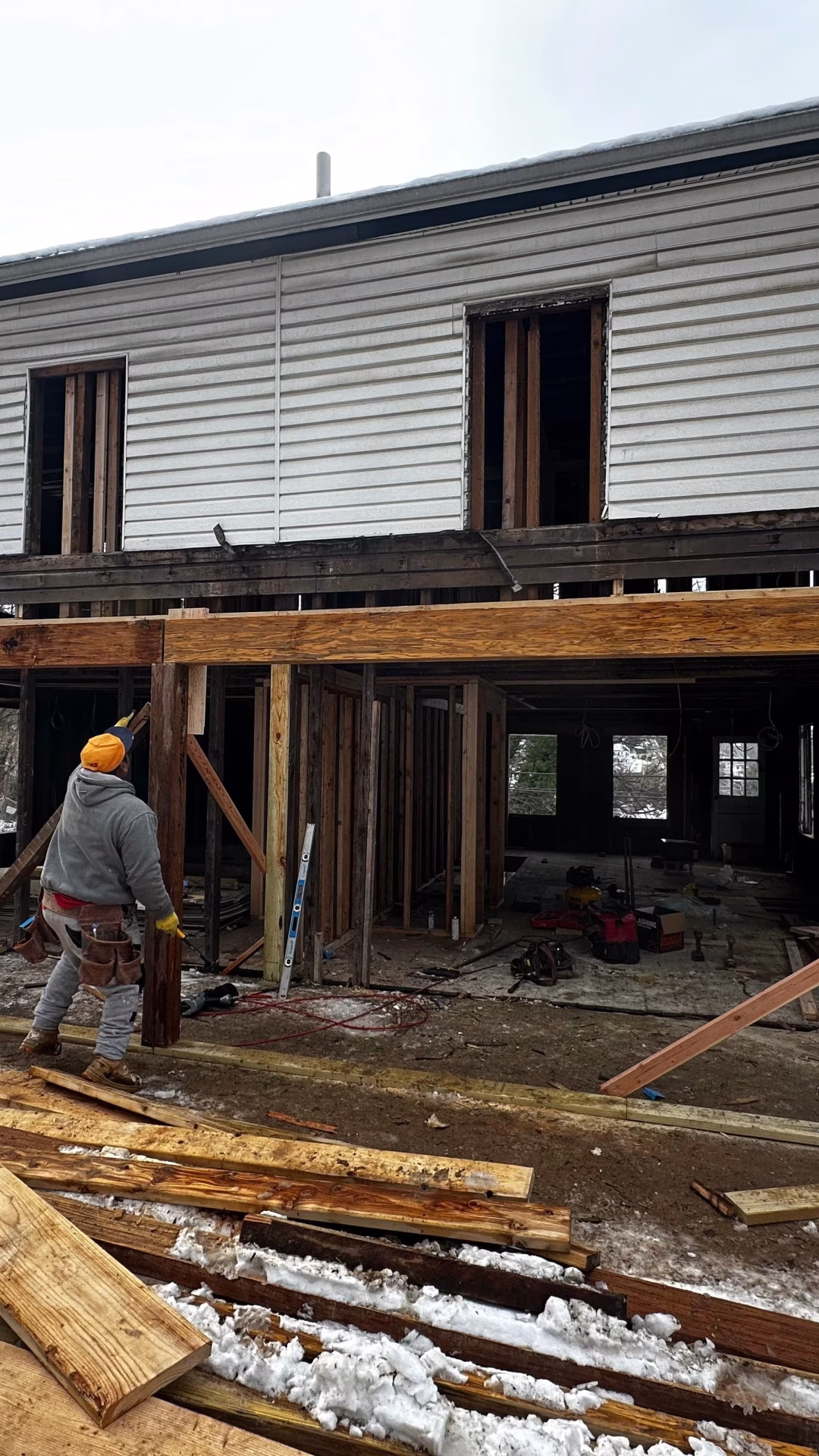 Exterior Addition Framing in Progress